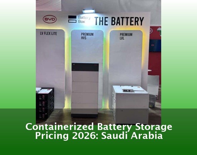 Containerized Battery Storage Pricing 2026: Saudi Arabia